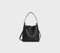 Large Capacity Soft Empire Shoulder Bag Luxury Designer Natural Grain Leather Crossbody Bag Fabric Lining Handbag