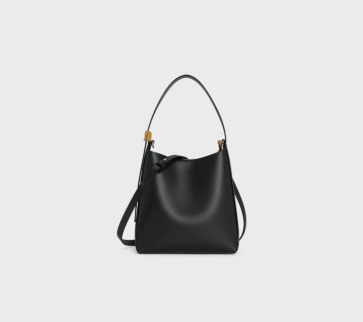 Large Capacity Soft Empire Shoulder Bag Luxury Designer Natural Grain Leather Crossbody Bag Fabric Lining Handbag